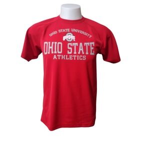 T Shirt Ohio State University Outerstuff Red‎ S Mens Athletics NCAA Buckeyes Y2K